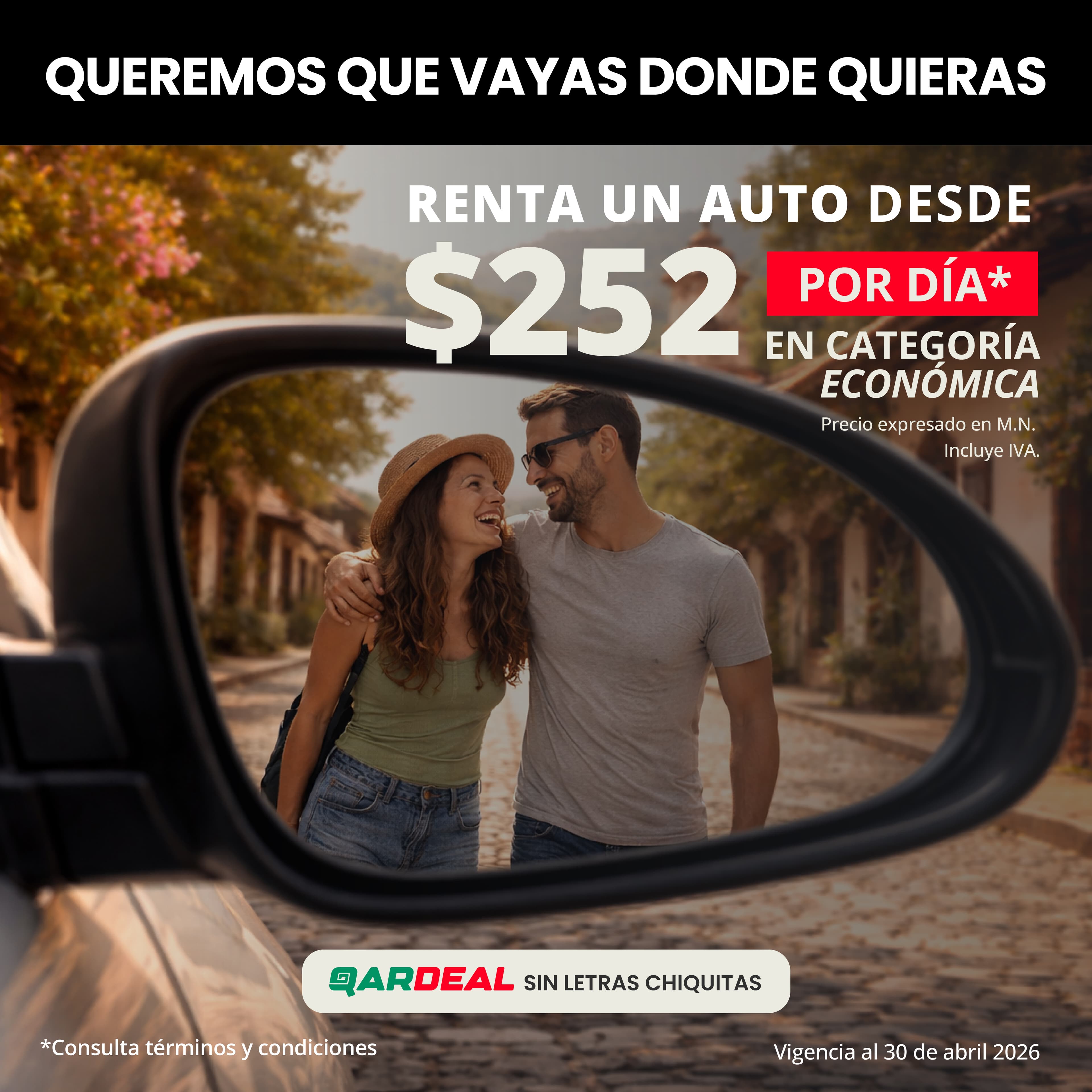 renta diaria desde $252 en categoría económica_móvil