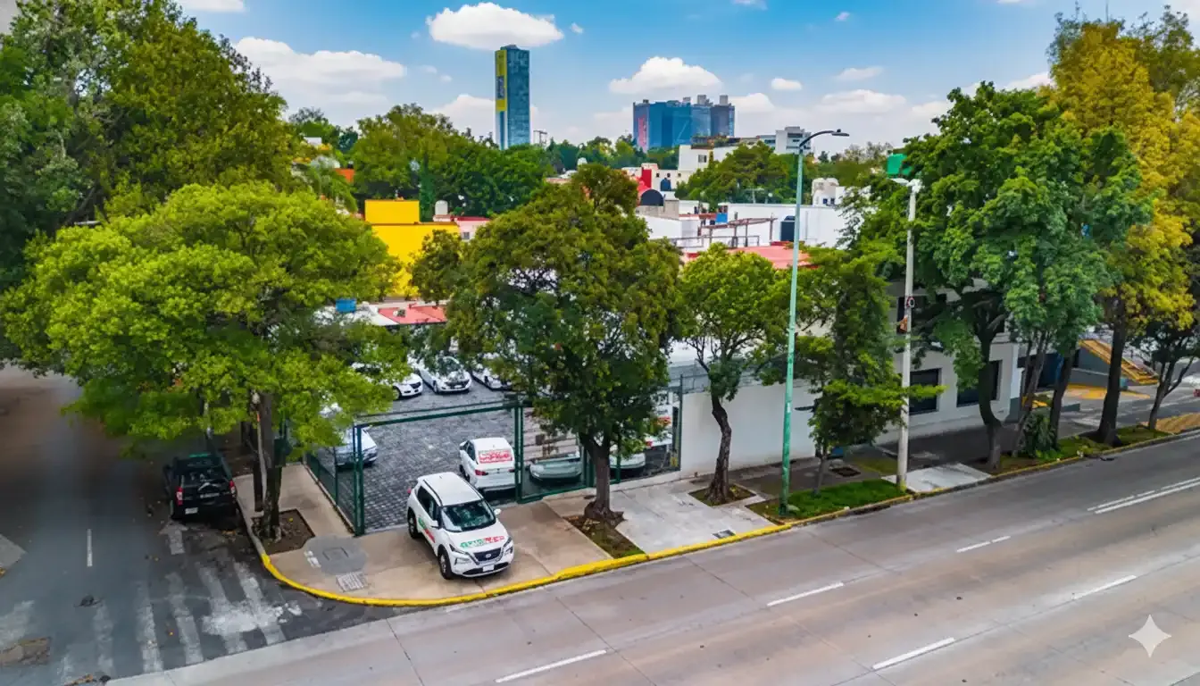 Auto de renta QARDEAL en la Ciudad de México cerca de la sucursal Patriotismo.